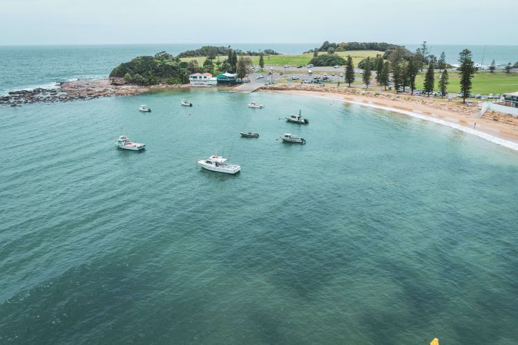 An aerial view of Terrigal Haven